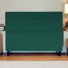 Cabeceira Para Cama Queen 160 Cm Ivy Suede Verde