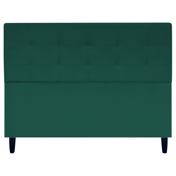 Cabeceira Para Cama Queen 160 Cm Ivy Suede Verde