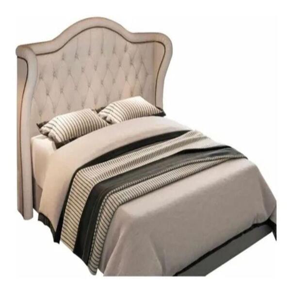 Cabeceira Para Cama Queen 160 Cm Variação Linho Areia