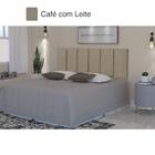 Cabeceira Para Cama Queen Estofada 1.58m Café Com Leite