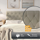 Cabeceira Para Cama Queen Estofada 1.60m Belize - Cor Areia