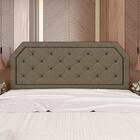 Cabeceira Para Cama Queen Florença Suede Capuc/pret - Móveis