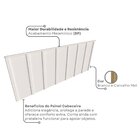 Cabeceira Para Cama Queen Mista  Branco/carvalho Mel