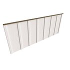 Cabeceira Para Cama Queen Mista  Branco/carvalho Mel