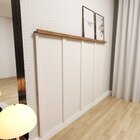 Cabeceira Para Cama Solteiro Mista Branco/carvalho Mel