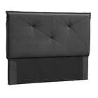 Cabeceira Para Casal Vic Suede Preto