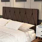 Cabeceira Parede Capitonê Estofado Suede Cama Box Queen 1,60