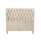 Cabeceira Paris 1,60 Cm Para Cama Box Queen Suede Bege