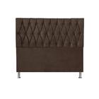 Cabeceira Paris 1,95 Cm Cama Box King Size Suede Marrom