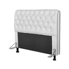 Cabeceira Paris Box Casal 160cm Paris Corino Branco