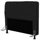 Cabeceira Paris Box Casal 160cm Paris Corino Preto