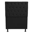 Cabeceira Paris Cama Box Capitone Suede Preto 0,90 - D'rost