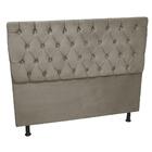 Cabeceira Paris Cama Box Casal Capitone Suede Creme 1,60 - Ka