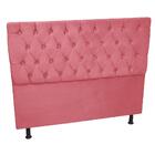 Cabeceira Paris Cama Box Casal Capitone Suede Goiaba 1,60 - K