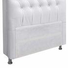 Cabeceira Paris Cama Box Queen 160cm Corino Branco M11 - D'ro