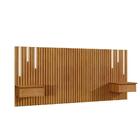 Cabeceira Paris King Ripada Mavaular Led Com 2 Mesas De Cabec