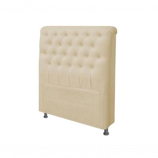 Cabeceira Paris Para Cama Box Casal Laminado Bege