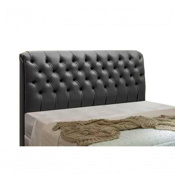 Cabeceira Paris Para Cama Box Casal Laminado Preto