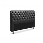 Cabeceira Paris Para Cama Box King Laminado Preto