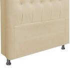 Cabeceira Paris Para Cama Box Queen 160 Cm Corino Bege 2504
