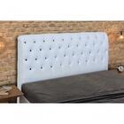 Cabeceira Paris Para Cama Box Quenn Laminado Branco/preto