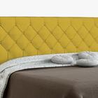 Cabeceira Paris Para Cama Box Solteiro Canário Suede Nest