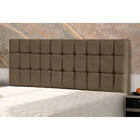 Cabeceira Parma Para Cama Box King 193 Cm Suede Marrom - D'ro