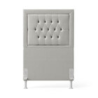 Cabeceira Pegasus 90 Premium / N-023 Veludo Cinza Claro