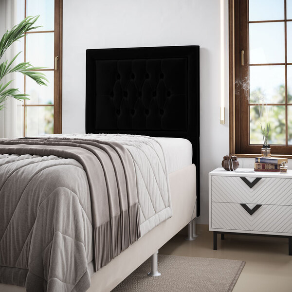 Cabeceira Pegasus 90 Premium / N-024 Veludo Preto