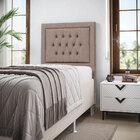 Cabeceira Pegasus 90 Premium / N-042 Linho Marrom