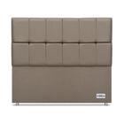 Cabeceira Piave Linho Bege Casal (12x140x125) - Revestida Em