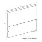 Cabeceira Piave Linho Bege Queen (12x160x125) - Revestida Em