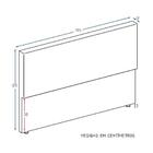 Cabeceira Piave Linho Cinza Super King (12x195x125) - Revesti