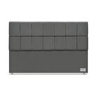 Cabeceira Piave Veluto Cinza King (12x188x125) - Revestida Em