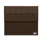 Cabeceira Piave Veluto Marrom Casal (12x140x125) - Revestida
