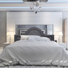 Cabeceira Provence Diamond Corino Cinza Queen 160 X 60