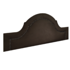 Cabeceira Provence Diamond Suede Liso Marrom Casal 140 X 60