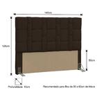 Cabeceira Quarto Casal 140cm Carlotta Corano Marrom