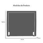 Cabeceira Quarto Casal King Estofada Para Cama Box Stella 190