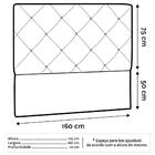 Cabeceira Quarto Casal Queen 160cm Oásis Corano Bege - D'mone