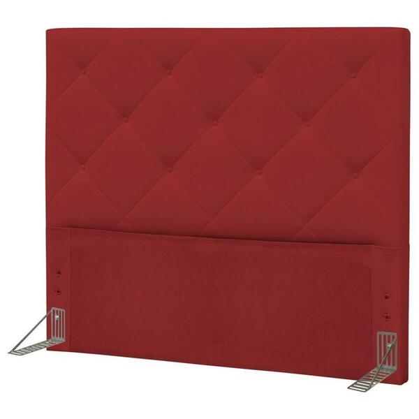 Cabeceira Quarto Casal Queen 160cm Oásis Corano Vermelho - D'