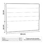 Cabeceira Quarto Casal Queen Greta 160cm Corano Vermelho - D'