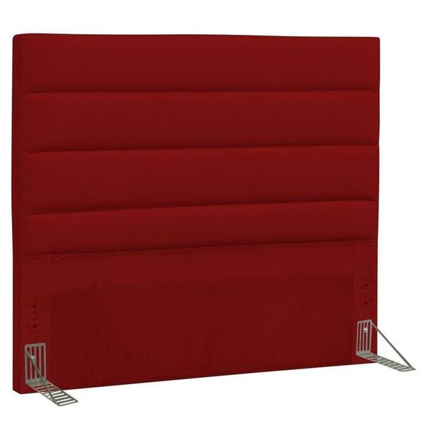 Cabeceira Quarto Casal Queen Greta 160cm Corano Vermelho - D'