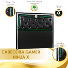 Cabeceira Quarto Gamer Ninja X 1 40 Led Material Sintético Pr