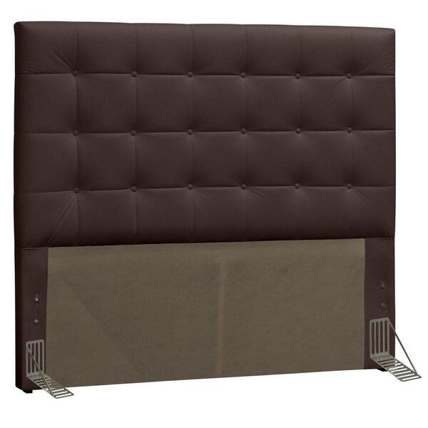 Cabeceira Quarto Solteiro 90cm Sonhare Corano Marrom - D'mone