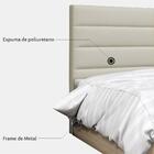 Cabeceira Quarto Solteiro Greta 90cm Corano Bege - D'monegatto