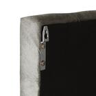 Cabeceira Queen 1,60 Almofadada Sued Marron Laura Ofertamo