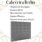 Cabeceira Queen 158 Cm Berlin Veludo Soon