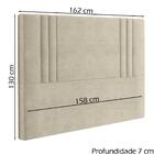 Cabeceira Queen 158 Cm London Veludo Soon