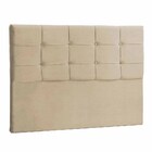 Cabeceira Queen 158cm Para Cama Box Ana Luisa Suede  Bege - C